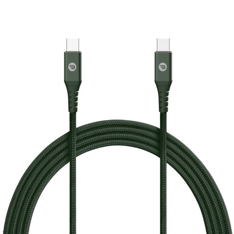 Type C to type C 3.0A Active charge and data sync cable 3M Midnight Green