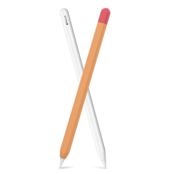 Silicone case sleeve for apple pencil 2 with tip Orange