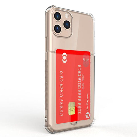 iPhone 11 Pro Max Clear Mobile Case with Credit Card Pocket