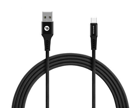 USB to type C 3.0A Active charge and data sync  cable 3M Black