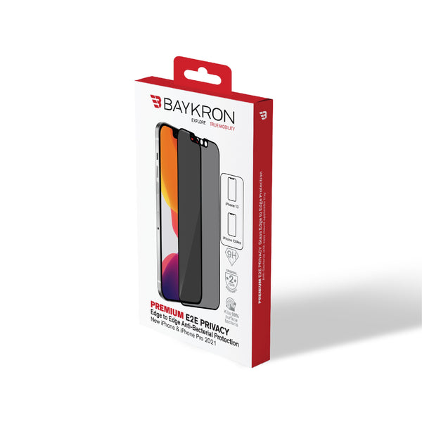 Screen Protector Privacy Edge to Edge & Antibacterial with applicator for iPhone 13 Pro Max
