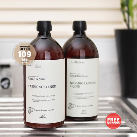 Vanilla Blanc Non-Bio Laundry Liquid and Fabric Softener  - Bergamot & Grosso Lavender