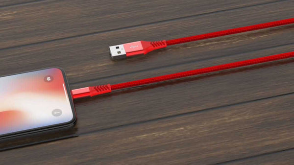 Baykron Cable USB To Lightning 1.2 M MFI Red